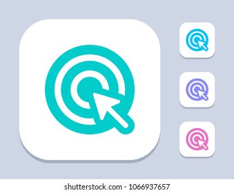Pointer Click - LED Icons. A professional, pixel-aligned icon.