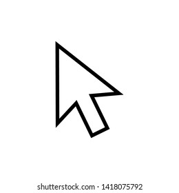 Pointer Cursor Arrow Icon Vector Design Illustration