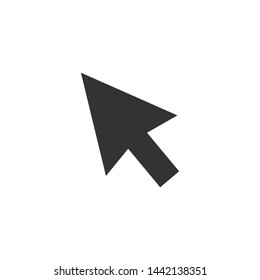 Pointer, cursor, arrow icon. Vector illustration, flat design.
