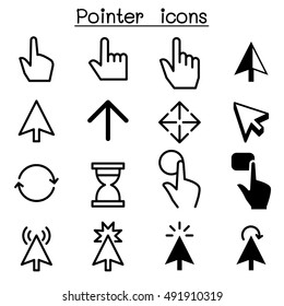 Pointer , Cursor & Click icons