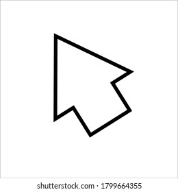 Pointer cursor icons. Web arrows cursors, mouse clicking icon. Computer pointers, internet cursor click vector collection.