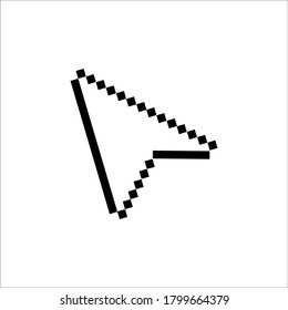 Pointer cursor icons. Web arrows cursors, mouse clicking icon. Computer pointers, internet cursor click vector collection.