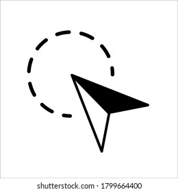 Pointer cursor icons. Web arrows cursors, mouse clicking icon. Computer pointers, internet cursor click vector collection.