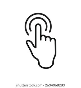 Pointer cursor сomputer mouse icon template white background