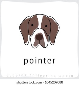 Pointer : Dog Breed Collection : Vector Illustration