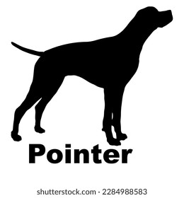 pointer Dog silhouette dog breeds