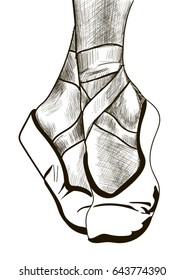 Pointer drawing, the ballet 