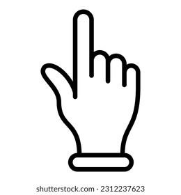 Pointer Finger icon with transparent background