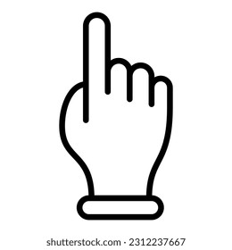 Pointer Finger icon with transparent background