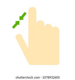 Pointer Finger Icon - Vector Cursor Symbol, Touch Symbol - Mouse Sign