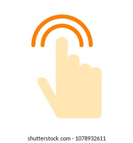 Pointer Finger Icon - Vector Cursor Symbol, Touch Symbol - Mouse Sign