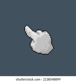 pointer finger in pixel style