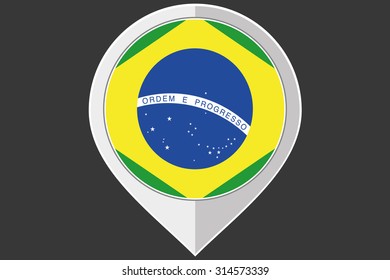 A Pointer with the flag of Brazil