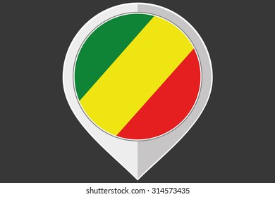 A Pointer with the flag of Congo