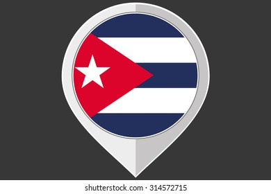 A Pointer with the flag of Cuba