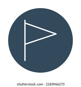  Pointer flag Isolated Vector icon which can easily modify or edit

