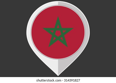 A Pointer with the flag of Morocco