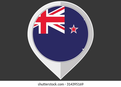 A Pointer with the flag of New Zealand