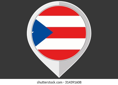 A Pointer with the flag of Puerto Rico