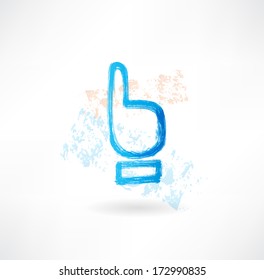 Pointer grunge icon