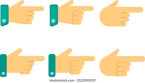 Ilustración de Clipart de cursor de mano de puntero