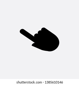 pointer hand cursor icon sign signifier vector