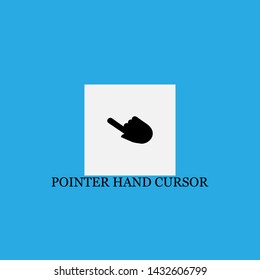 pointer hand cursor icon sign signifier vector