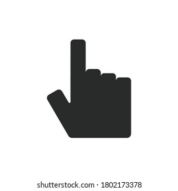 pointer hand, depress icon vector design illustration