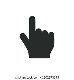 pointer hand, depress icon vector design illustration