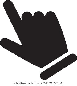 Pointer Hand icon for Mobile and Web. Hand cursor Vector icon