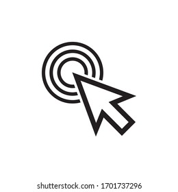 pointer icon. cursor icon vector illustration