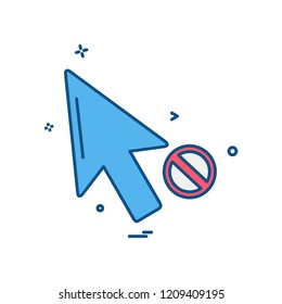 Pointer icon design vector