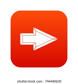 Pointer icon digital red for any design isolated on white vector illustration