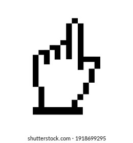 Arrow Pixel Cursor Pixel Mouse Hand Stock Vector (Royalty Free ...