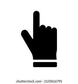 Pointer icon for graphic design projects. High quality black style vector icons