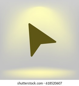 pointer icon illustration isolated vector sign symbol