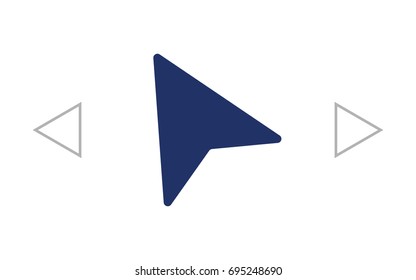 pointer icon illustration isolated vector sign symbol