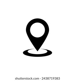 Icono de puntero info signo gráfico plano ilustración de estilo de moda sobre fondo blanco..eps