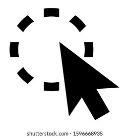 pointer icon isolated sign symbol vector illustration - high quality black style vector icons
