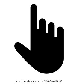 pointer icon isolated sign symbol vector illustration - high quality black style vector icons

