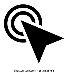 pointer icon isolated sign symbol vector illustration - high quality black style vector icons
