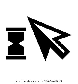 pointer icon isolated sign symbol vector illustration - high quality black style vector icons
