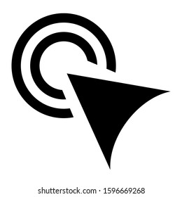 pointer icon isolated sign symbol vector illustration - high quality black style vector icons
