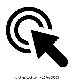 pointer icon isolated sign symbol vector illustration - high quality black style vector icons
