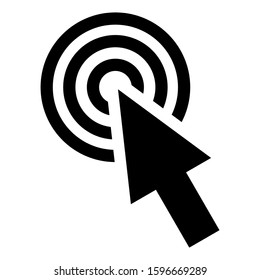pointer icon isolated sign symbol vector illustration - high quality black style vector icons
