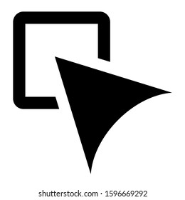 pointer icon isolated sign symbol vector illustration - high quality black style vector icons
