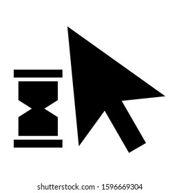 pointer icon isolated sign symbol vector illustration - high quality black style vector icons
