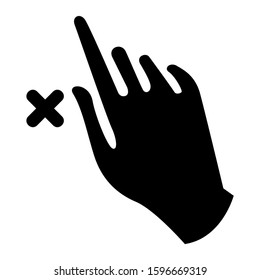 pointer icon isolated sign symbol vector illustration - high quality black style vector icons
