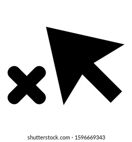 pointer icon isolated sign symbol vector illustration - high quality black style vector icons
