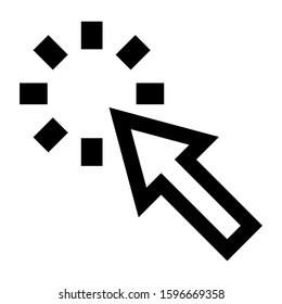 pointer icon isolated sign symbol vector illustration - high quality black style vector icons
